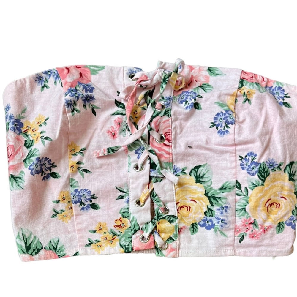 Hook and Eye Floral Corset Bandeau
